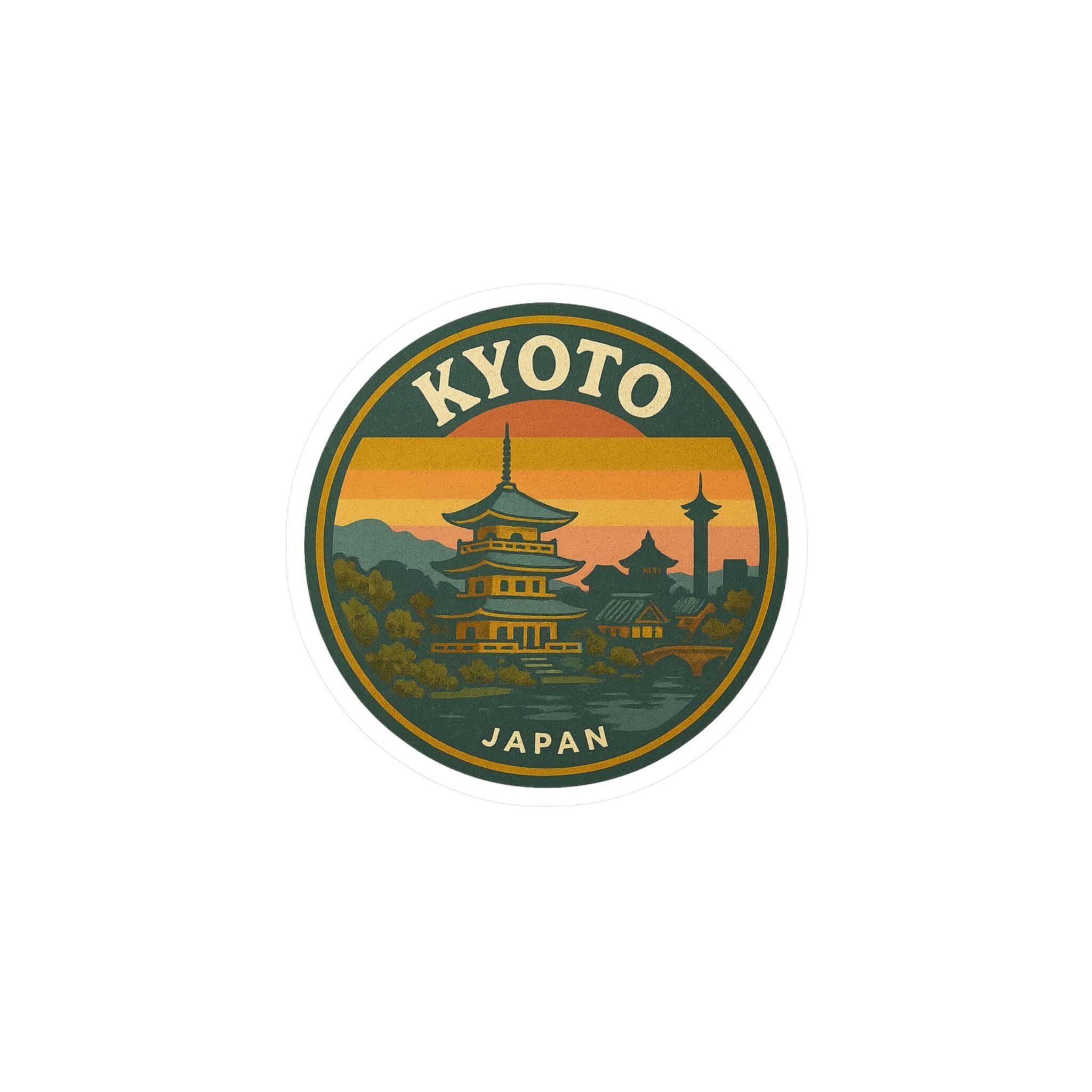 Kyoto Japan Sticker: Retro Travel Vinyl Decal - Waterproof