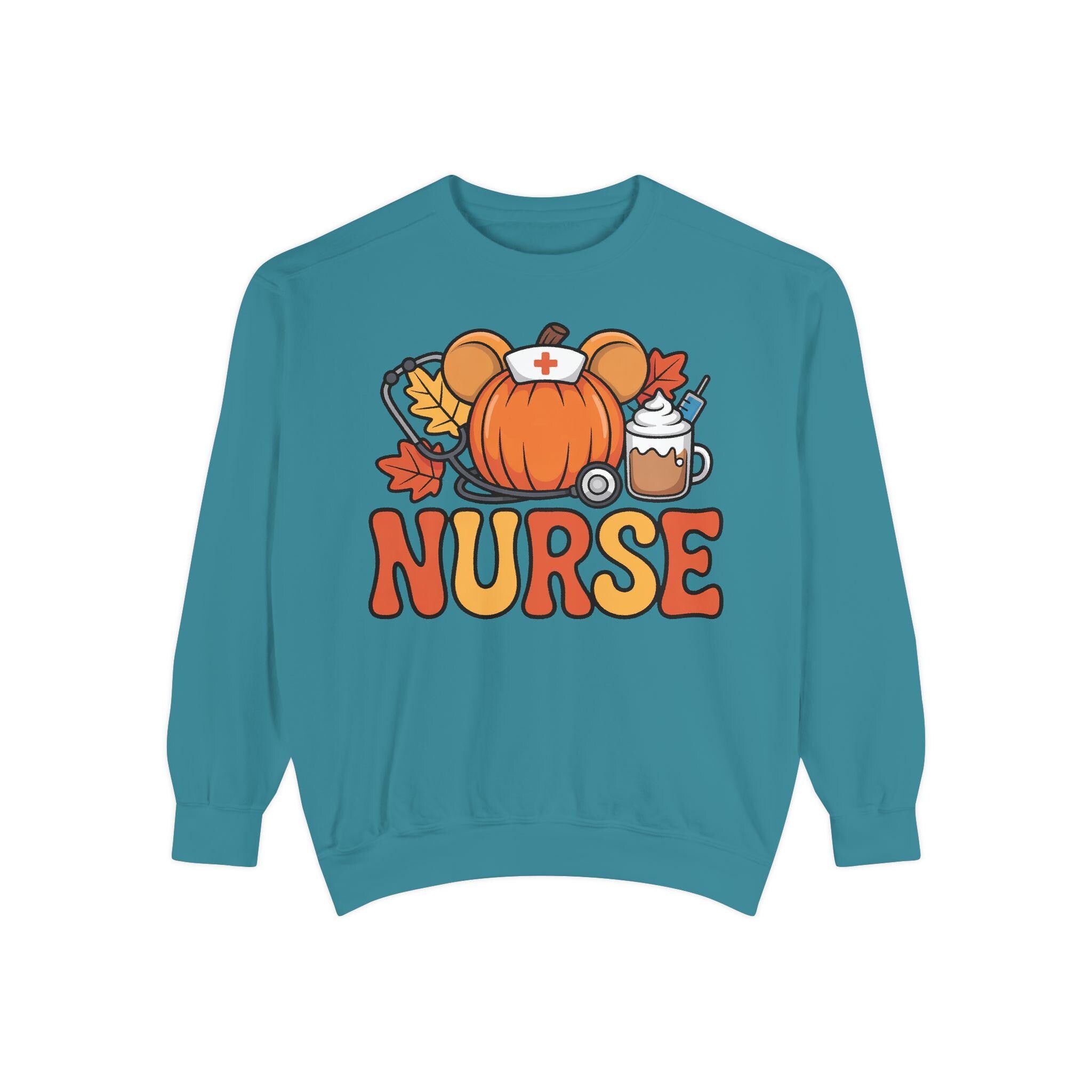 Halloween Nurse Comfort Colors Sweatshirt, Spooky Fall Pullover