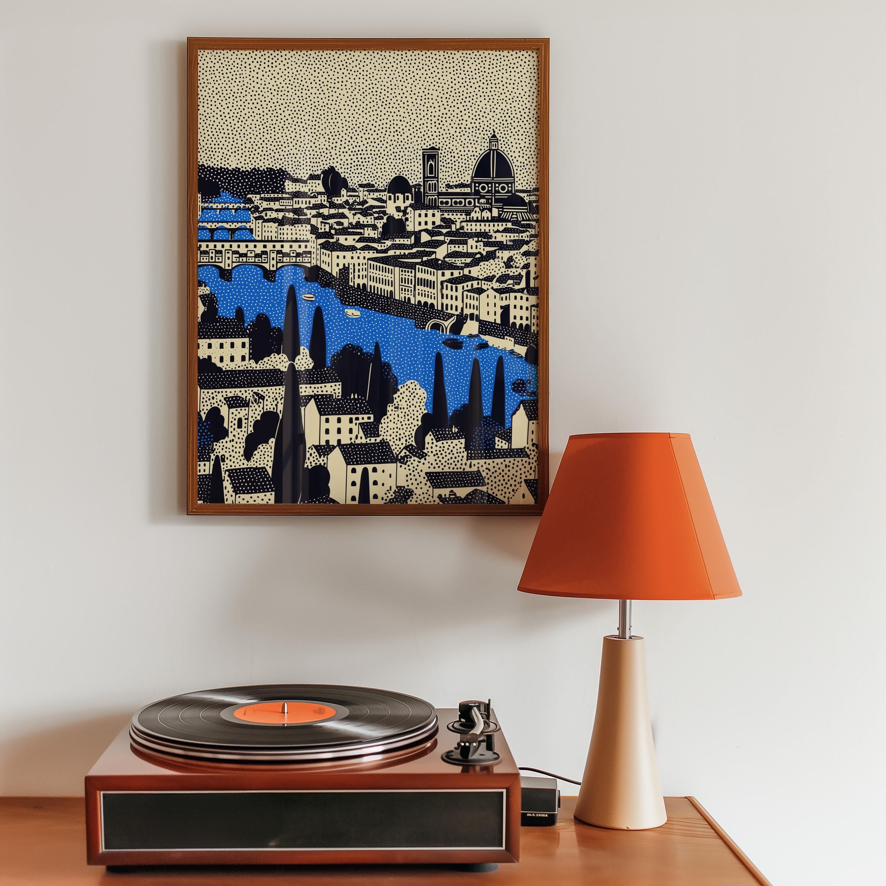 Florence Italy Wall Art Print, Pop Art Modern Poster Travel gif
