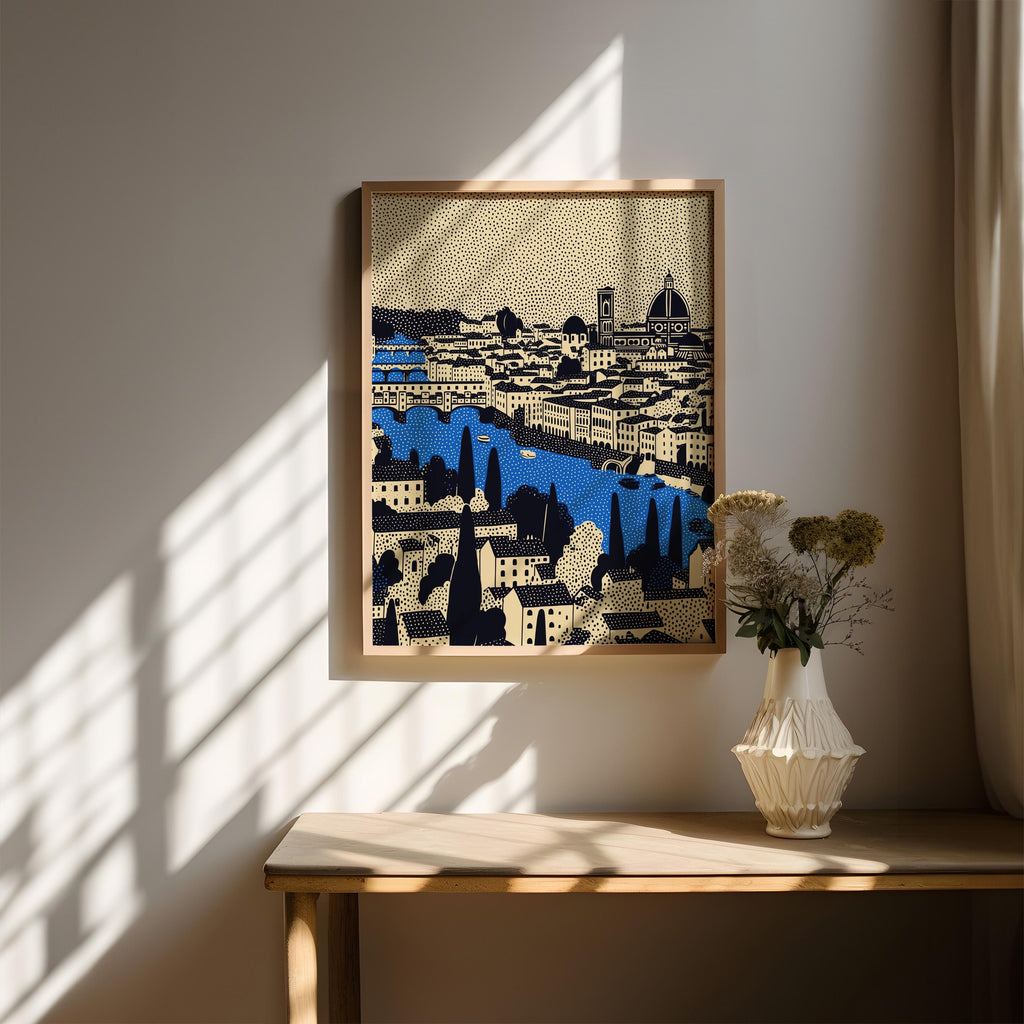 Florence Italy Wall Art Print, Pop Art Modern Poster Travel gif