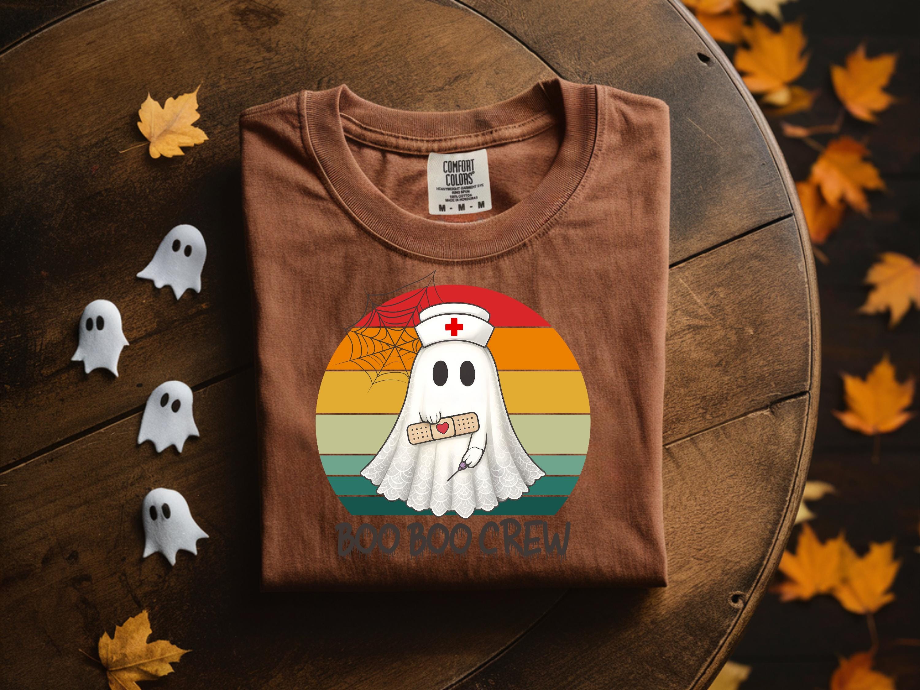 Halloween Nurse Sweatshirt: Boo Boo Crew, Spooky Season Shirt