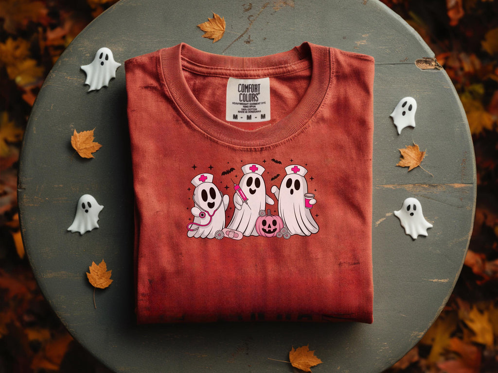Spooky Cute Nurse Sweatshirt, Halloween Ghost Nurse Shirt, Fall Nurse Top, Gift for Nurse, Night Shift RN Halloween Outfit