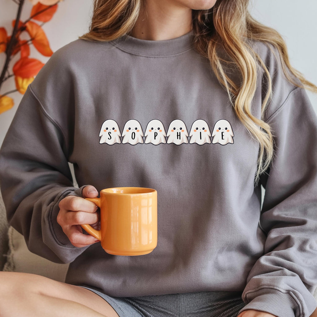 Custom Halloween Sweatshirt: Kawaii Halloween Personalized Pullover