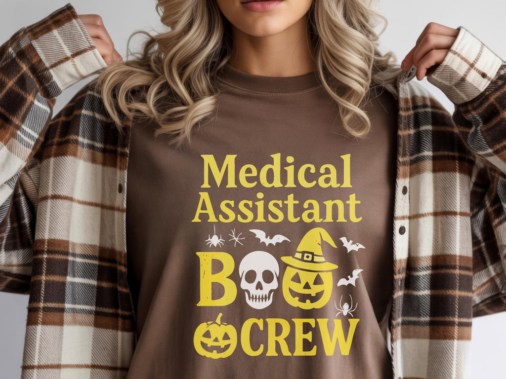 medical Assistant Boo Boo Crew, Holloween Shirt, Spooky Sweatshirt, Gift for Nurse, healthcare worker, Cozy Fall vibe
