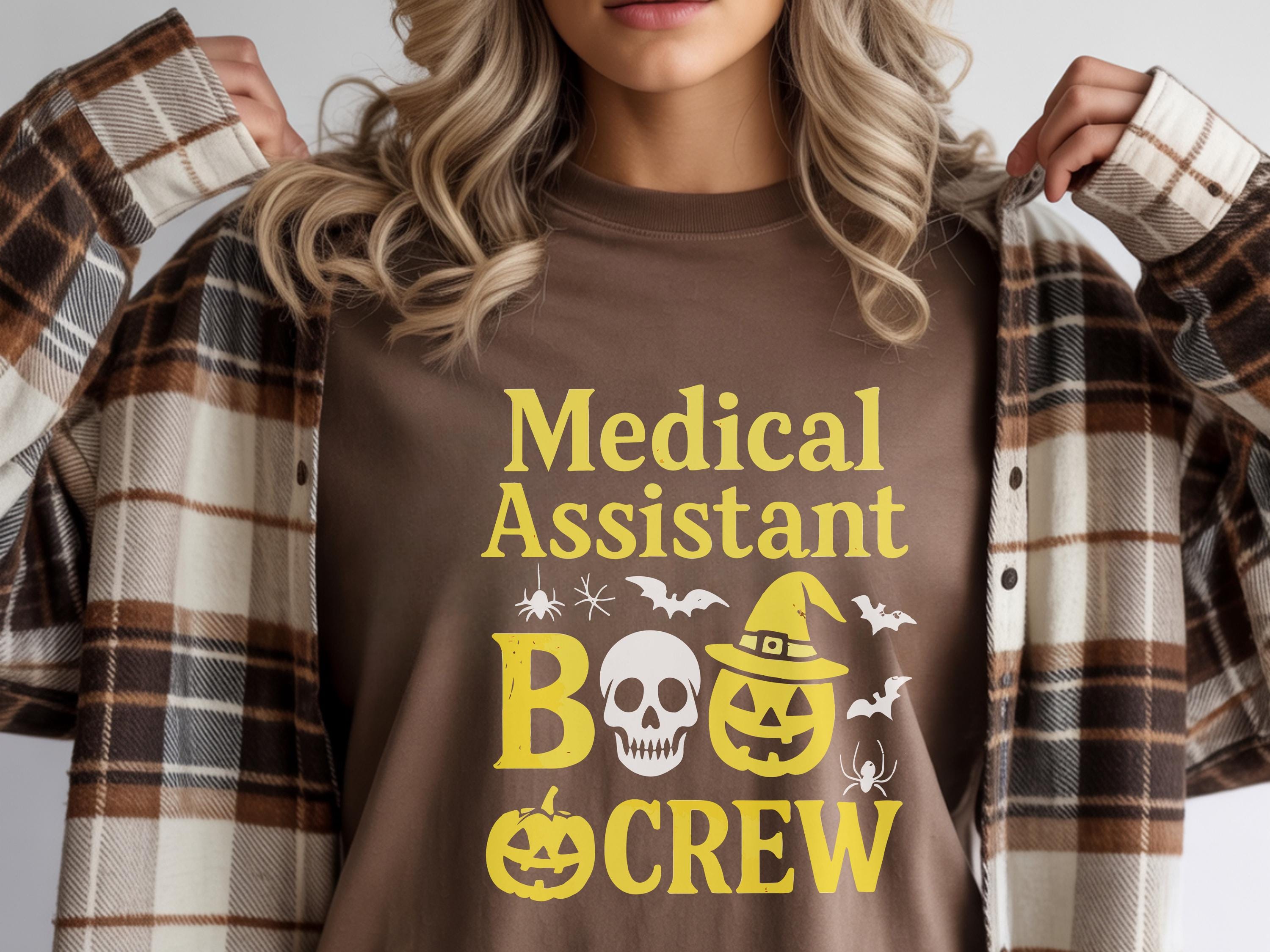 medical Assistant Boo Boo Crew, Holloween Shirt, Spooky Sweatshirt, Gift for Nurse, healthcare worker, Cozy Fall vibe