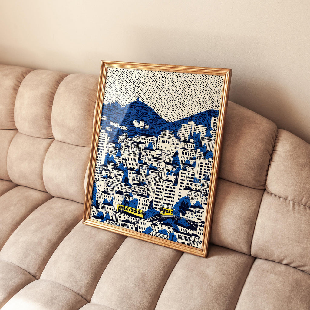 Wellington New Zealand Wall Art Print, Pop Art Modern Poster Travel gift