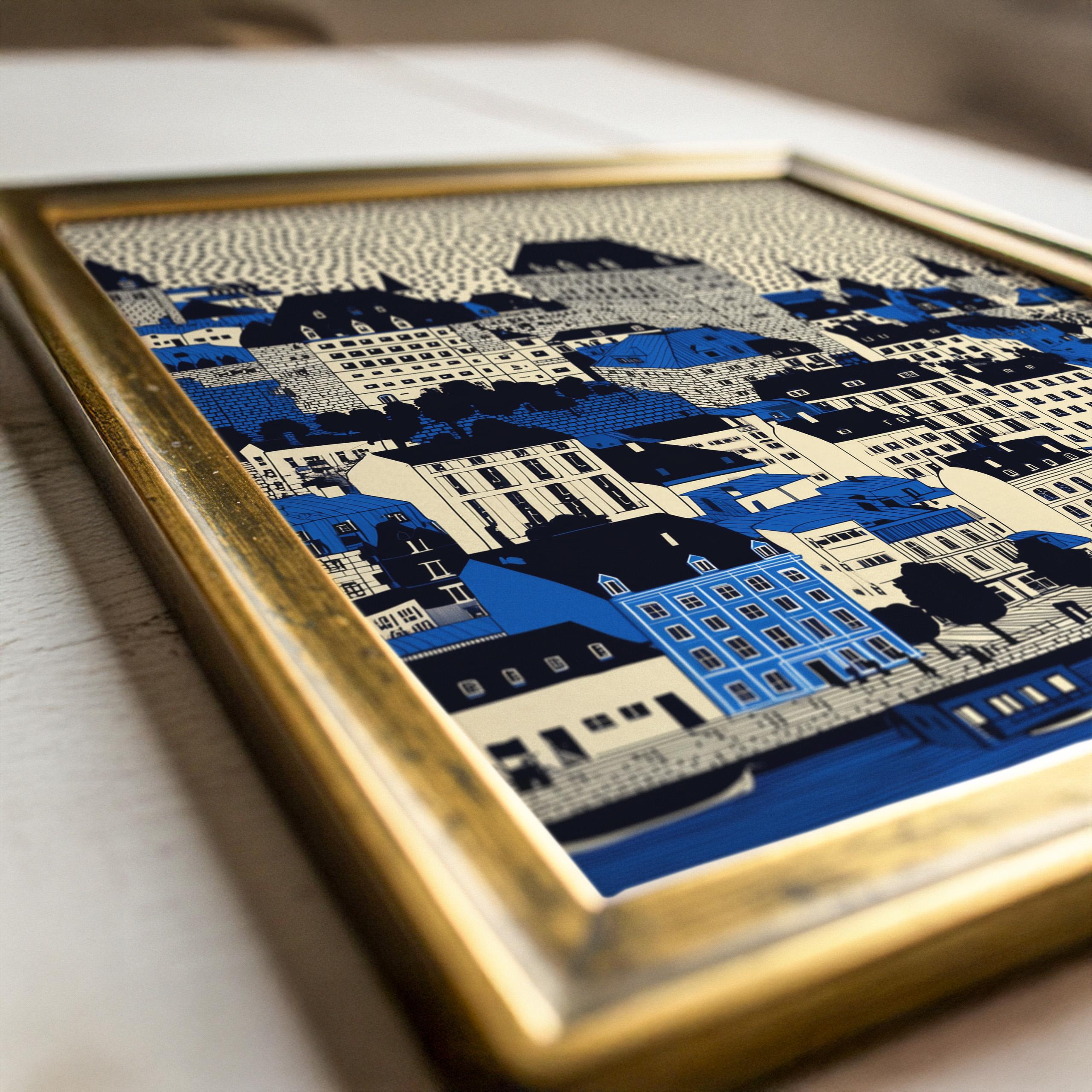 Quebec Wall Art Print, Pop Art Modern Large Size Poster Travel Gift Canvas Canada