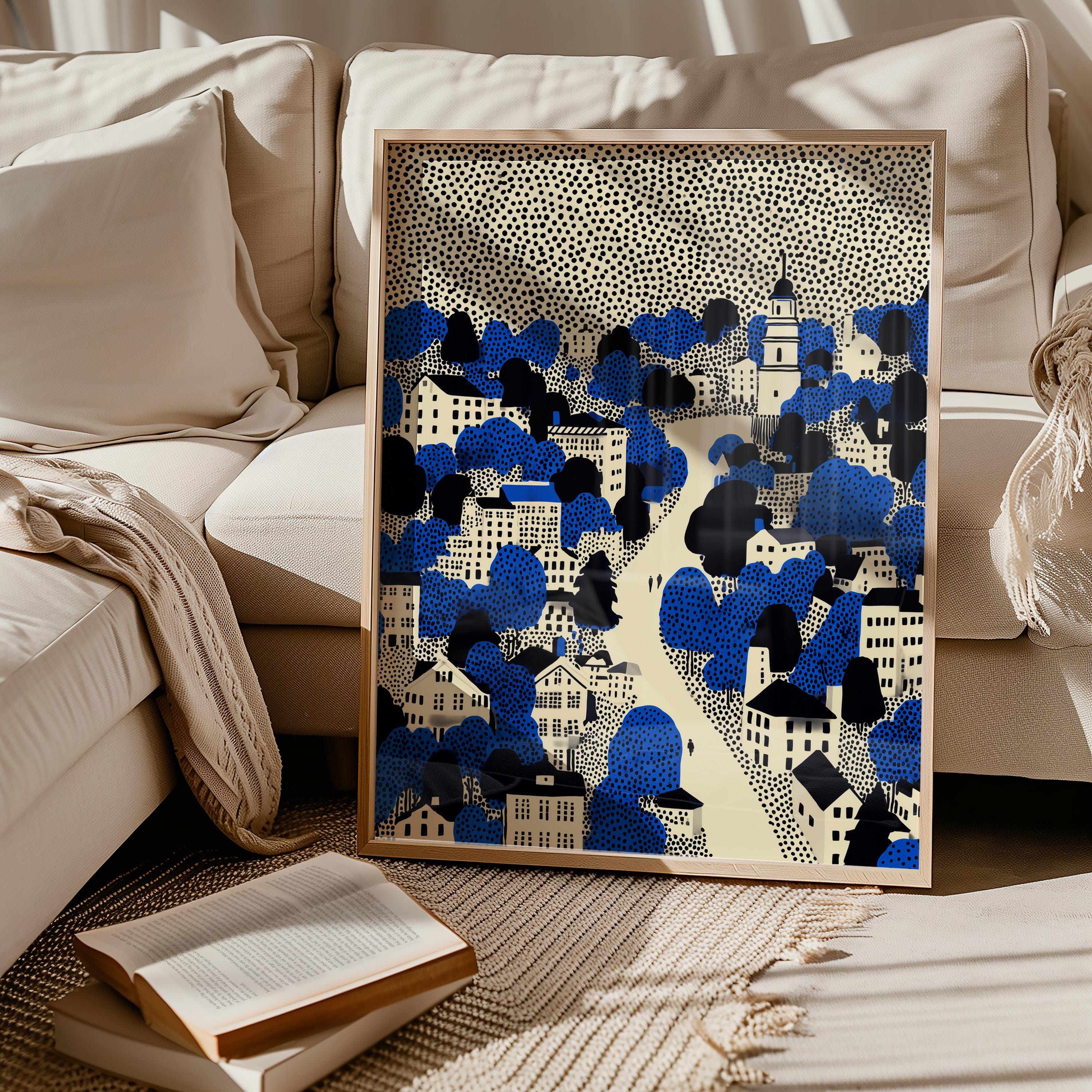 Boston Massachusetts Wall Art Print, Pop Art Modern Poster Travel Gift Canvas