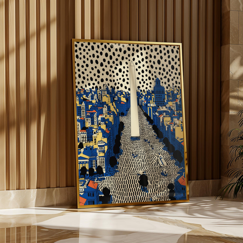 Buenos Aires Argentina Wall Art Print, Pop Art Modern Poster Travel gift