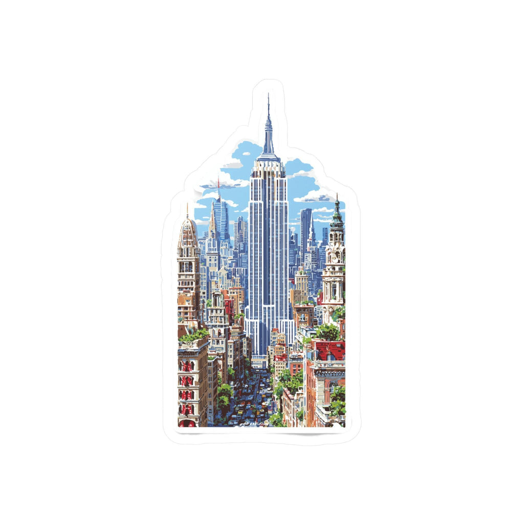 New York City Sticker: Empire State Building, Waterproof Vinyl Decal