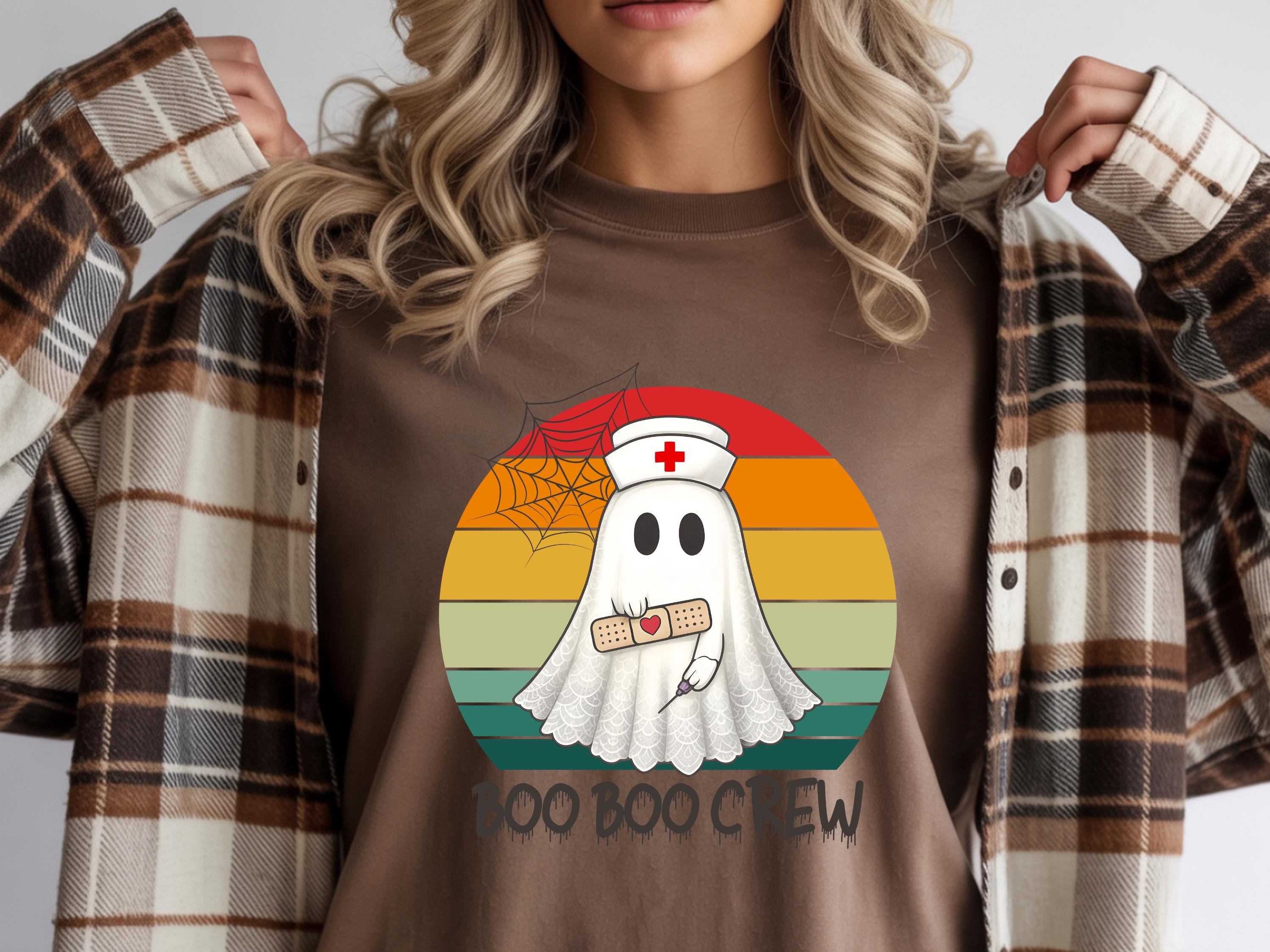 Halloween Nurse Sweatshirt: Boo Boo Crew, Spooky Season Shirt
