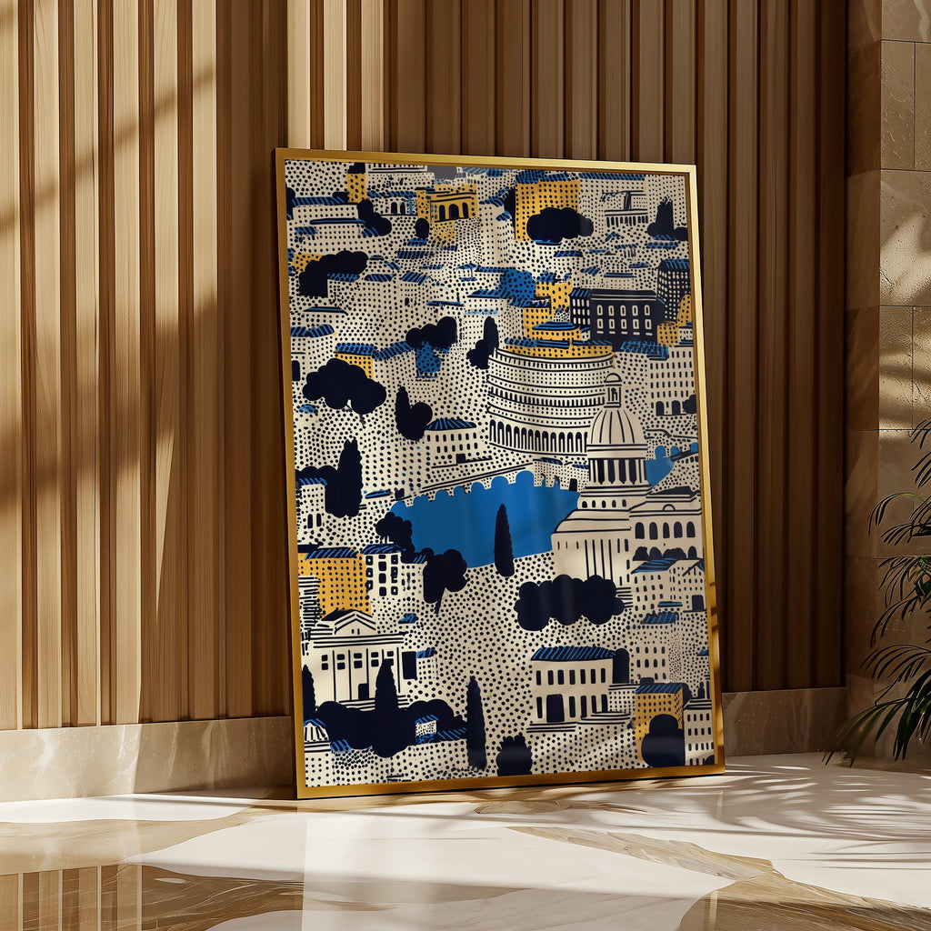 Rome Italy Wall Art Print, Pop Art Modern Poster Travel gift