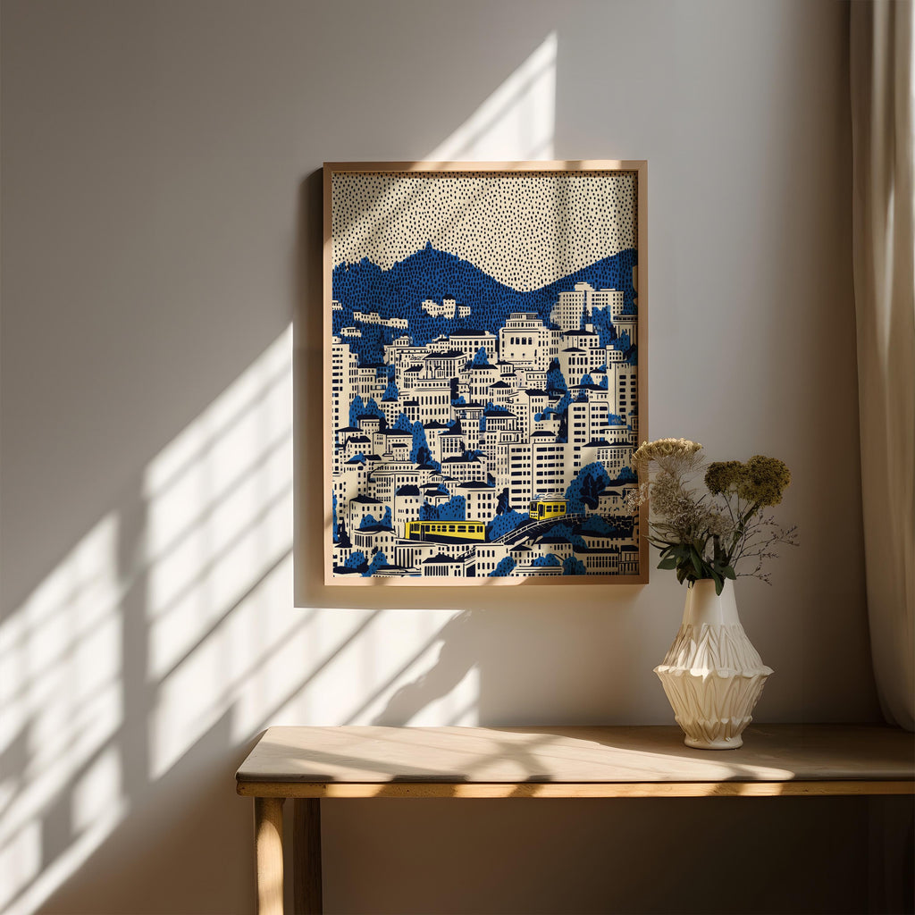 Wellington New Zealand Wall Art Print, Pop Art Modern Poster Travel gift