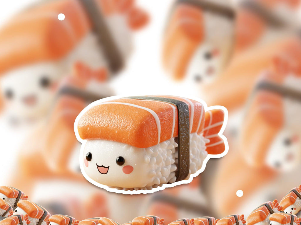 Sushi Nigiri Sticker: Waterproof Vinyl Decal for Laptop & Tumbler