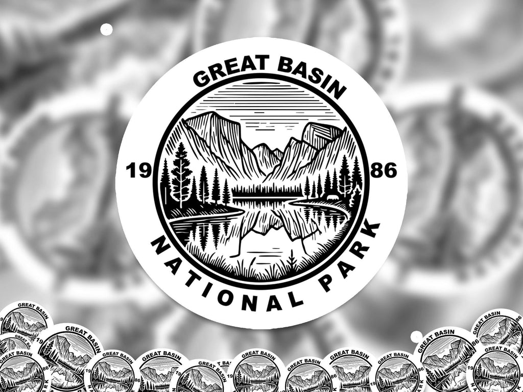 Great Basin National Park Sticker, Kiss-Cut Vinyl, Waterproof USA Decal Badge Collection