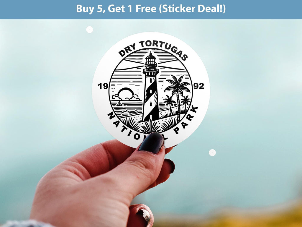 Dry Tortugas National Park Sticker, Kiss-Cut Vinyl, Waterproof USA Decal Badge Collection