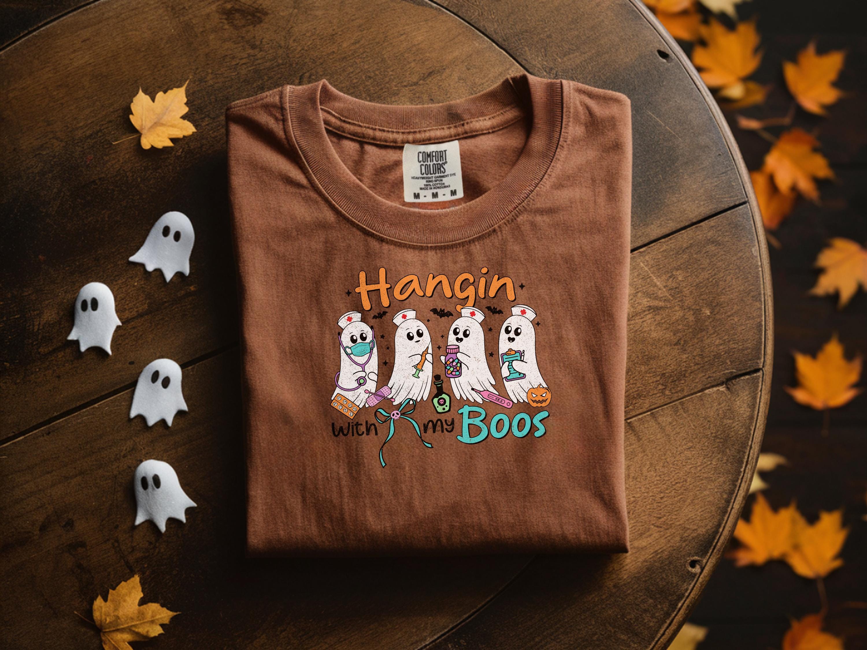 Hangin with my Boos Nurse Halloween Shirt, Sweatshirt GIft idea for Nurse RN Health care workers