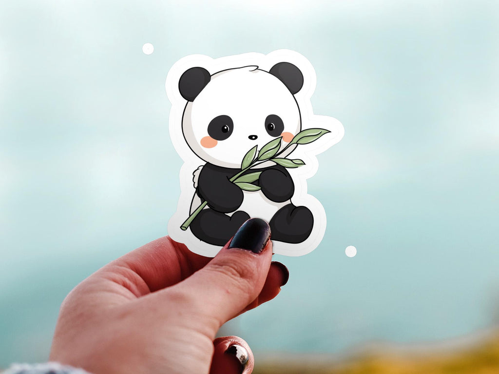 Kawaii Panda Sticker: Waterproof Vinyl Decal for Laptop & Tumbler