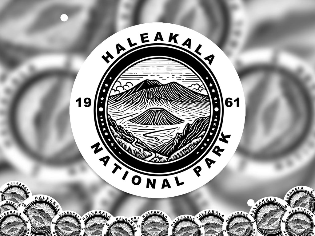 Haleakala National Park Sticker, Kiss-Cut Vinyl, Waterproof USA Decal Badge Collection