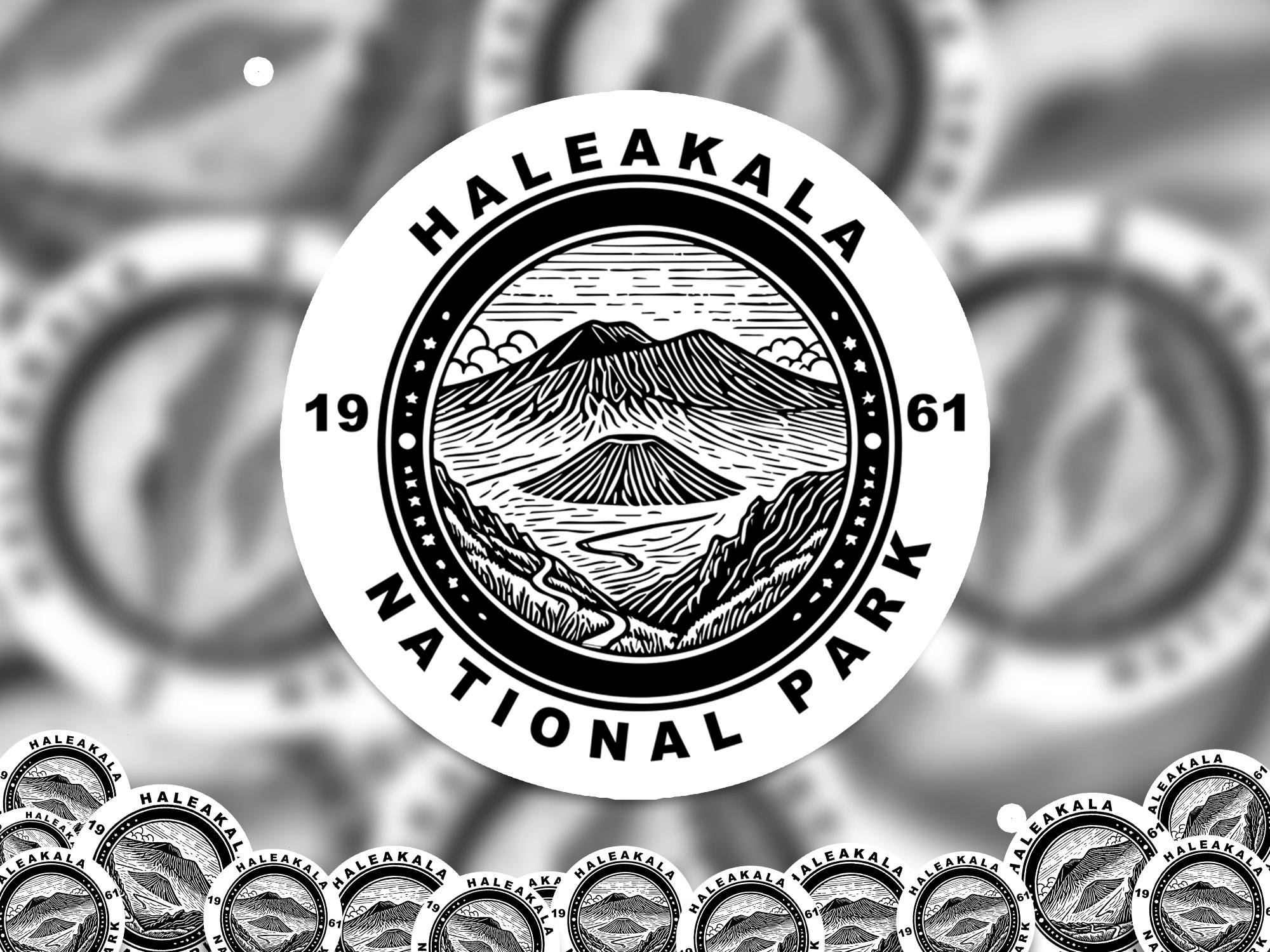 Haleakala National Park Sticker, Kiss-Cut Vinyl, Waterproof USA Decal Badge Collection