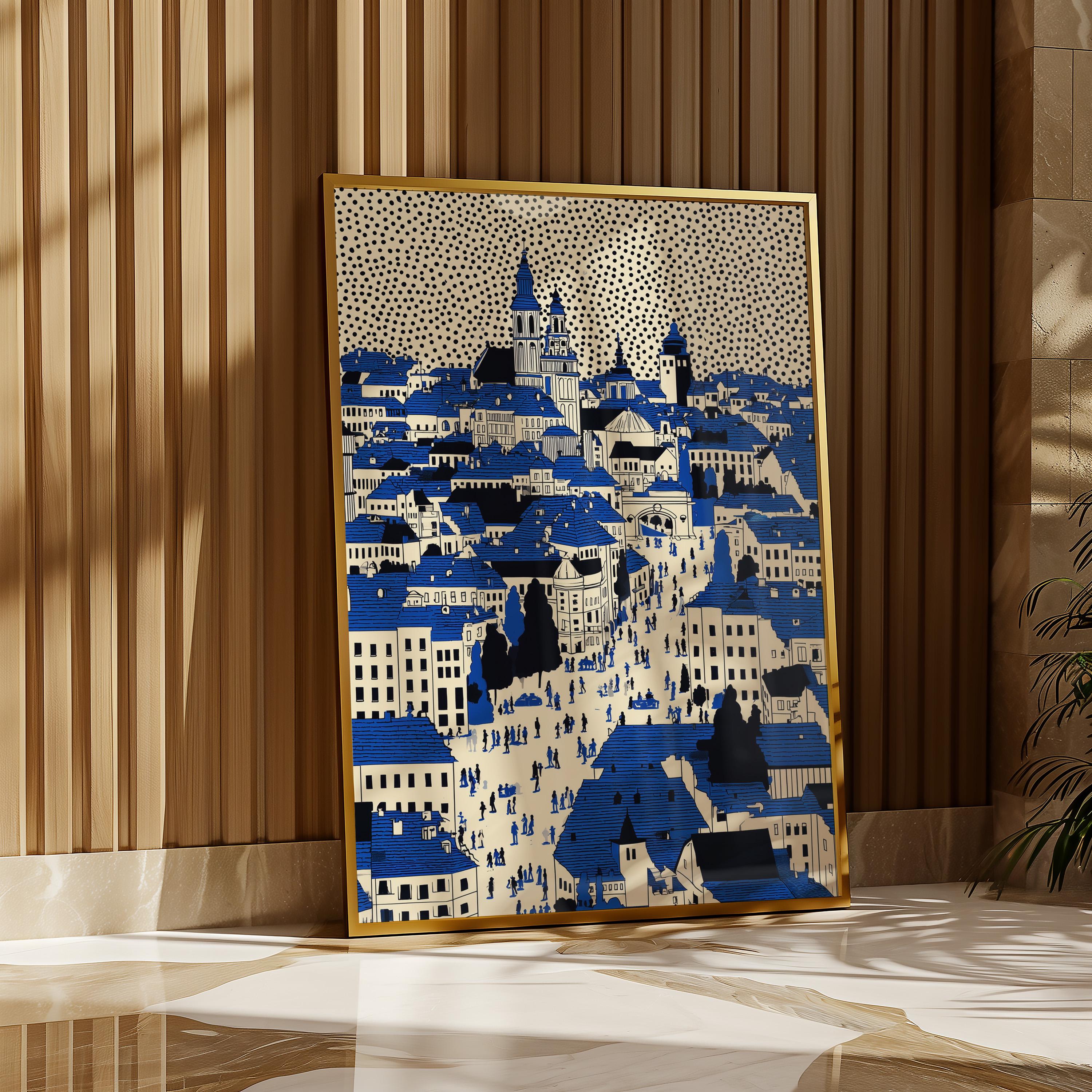 Krakow Poland Print, Pop Art Modern Wall Art Poster Polish Travel gift