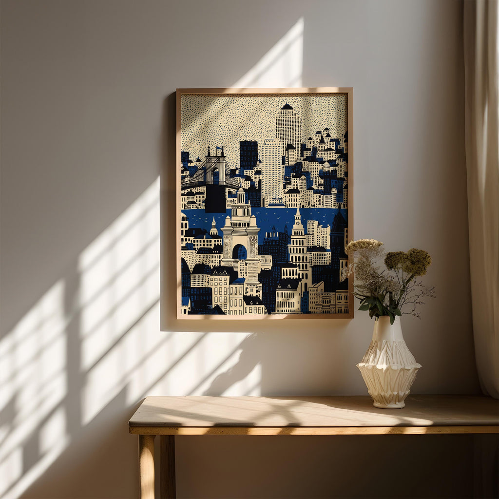 Cincinnati Ohio Wall Art Print, Pop Art Modern Poster Travel gift