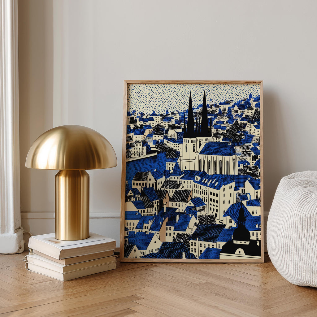 Prague Czech Republic Wall Art Print, Pop Art Large Size Poster Travel Gift Canvas