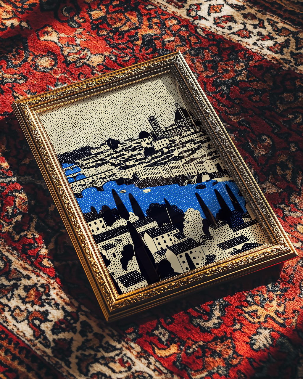 Florence Italy Wall Art Print, Pop Art Modern Poster Travel gif