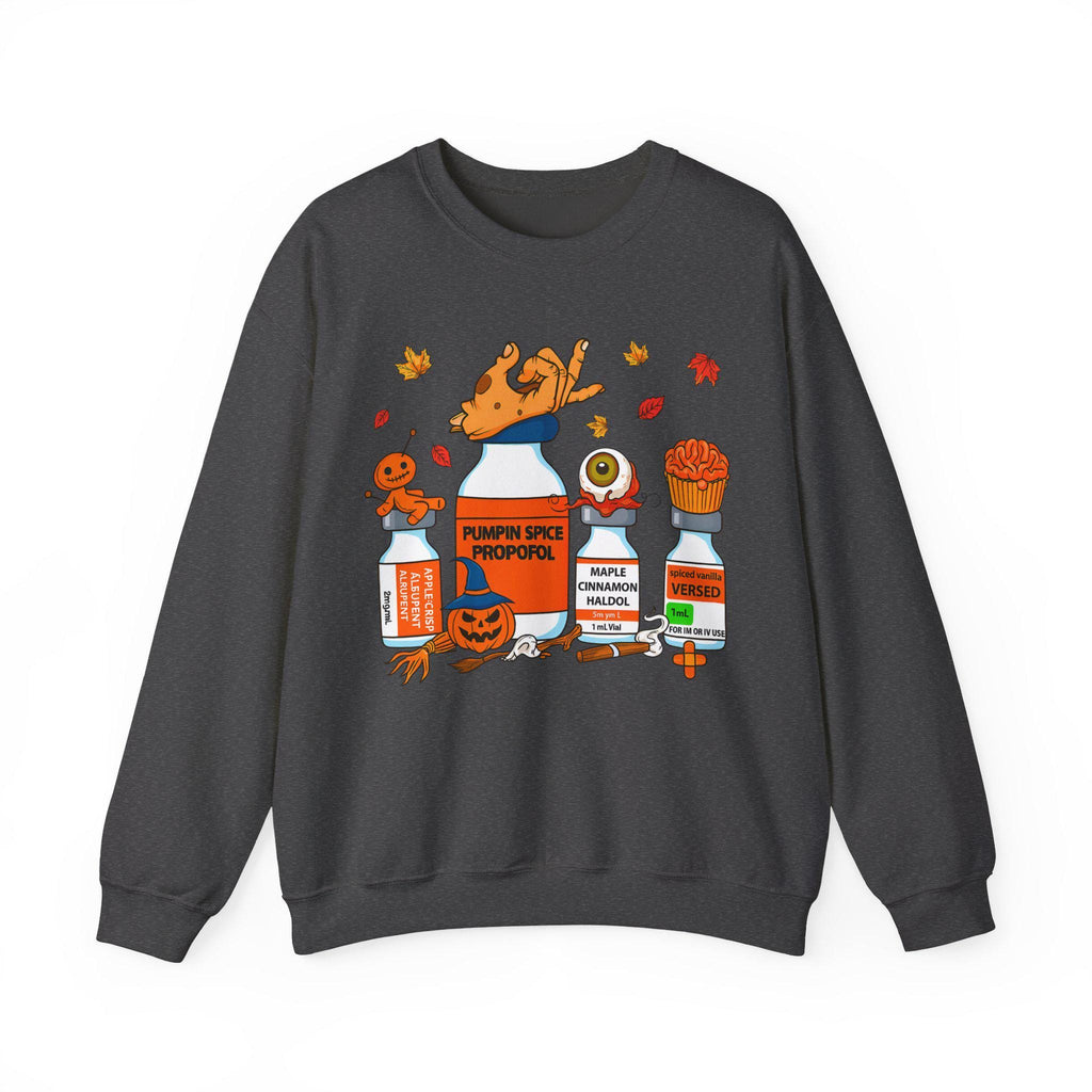 Halloween Nurse Sweatshirt, Gift For Nurse, RN,  Nurse Pills Shirt, Pumpkin Spice Propofol, Spooky Season Nurse Tee