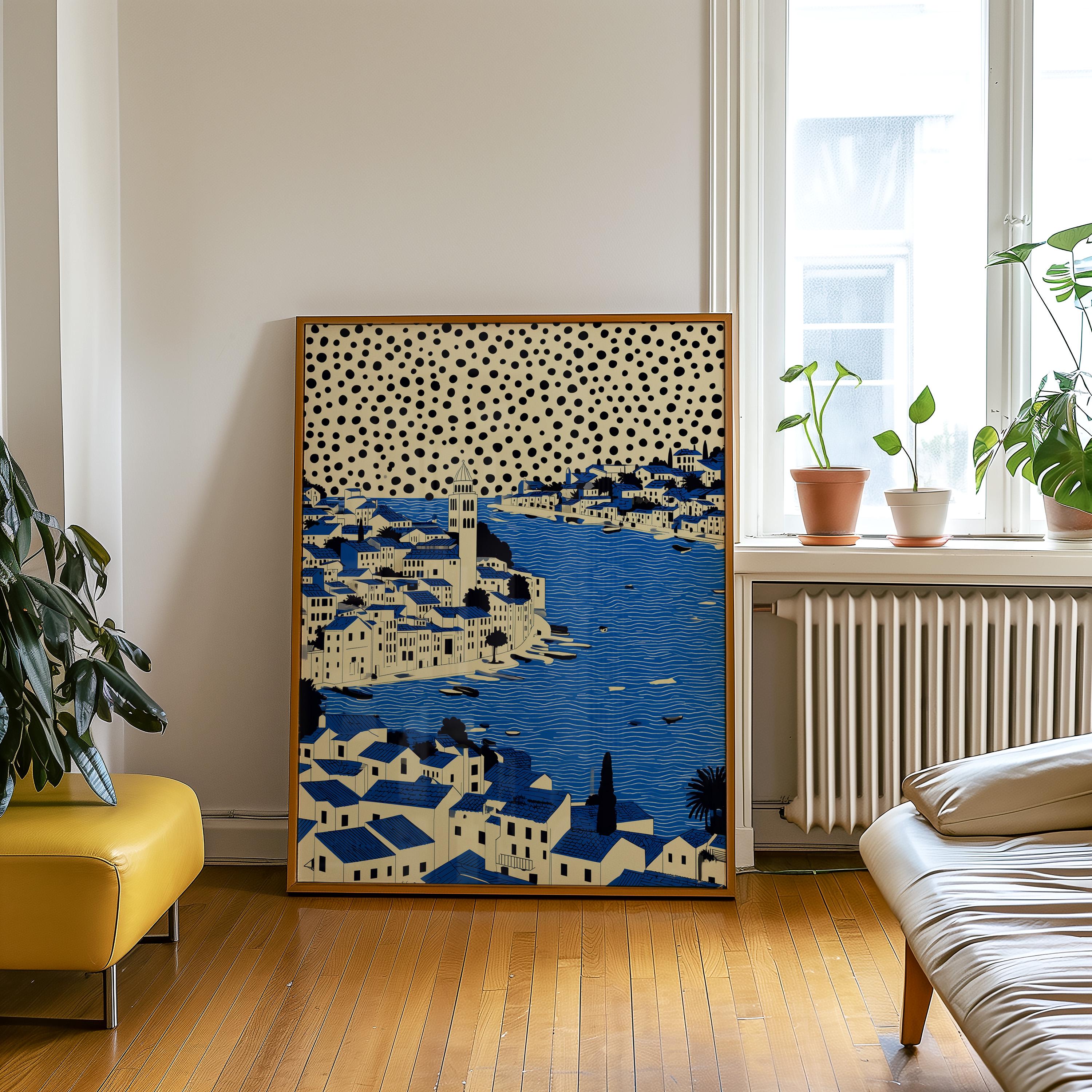 Split Croatia Wall Art Print, Pop Art Modern Large Size Poster Travel Gift Canvas