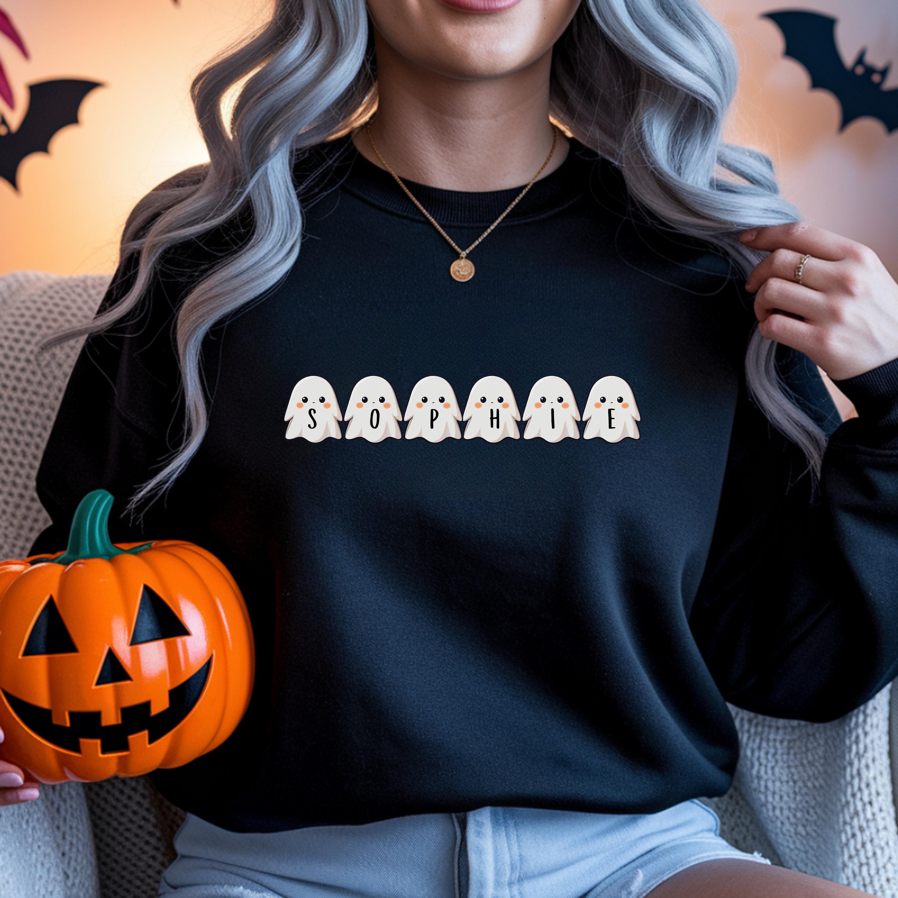 Custom Halloween Sweatshirt: Kawaii Halloween Personalized Pullover