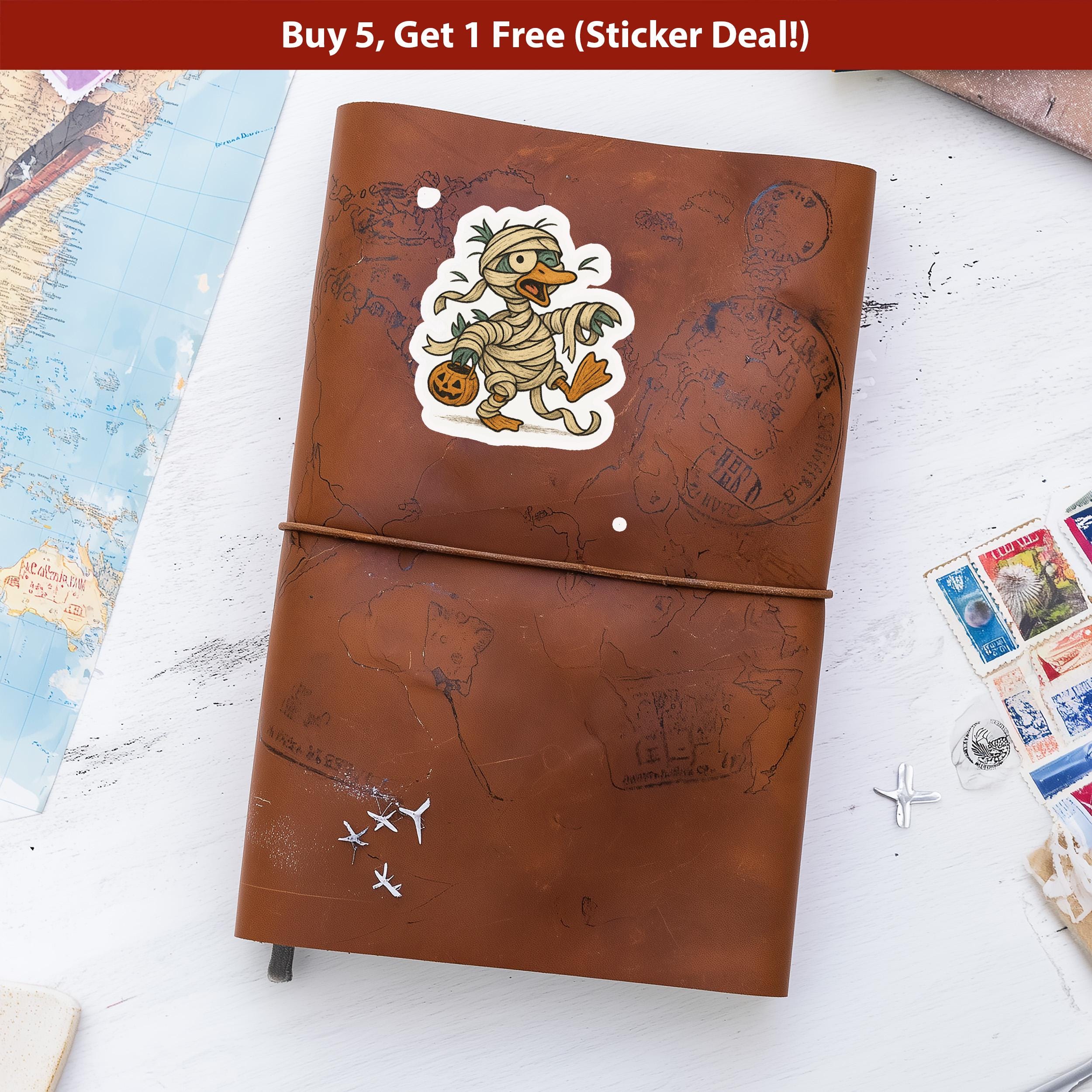 Zombie Goose Sticker, Spooky Halloween Waterproof Decal for tumbler, kindle