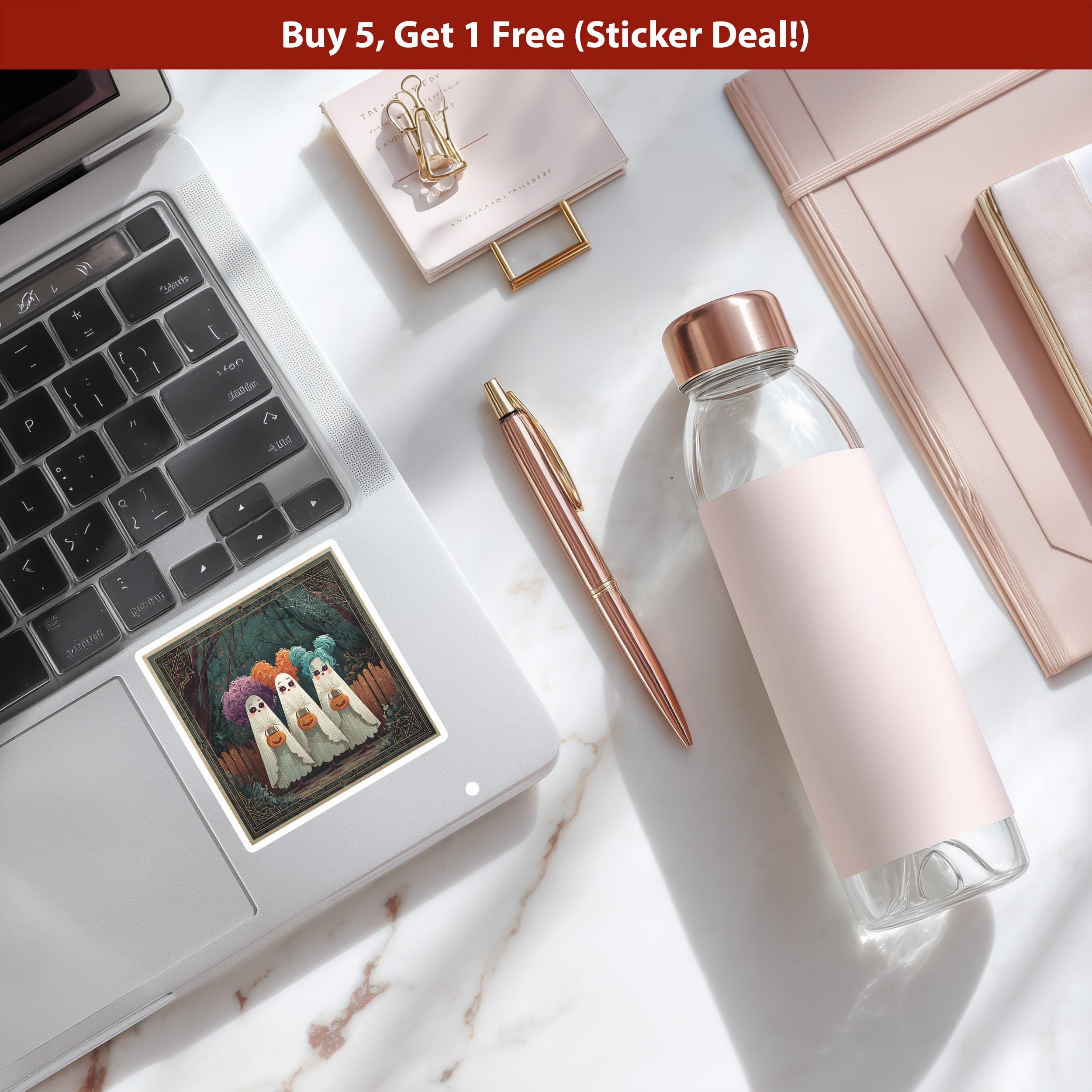 Halloween squad Sticker, Trick or Treat Waterproof funny Vintage Retro Spooky Decal