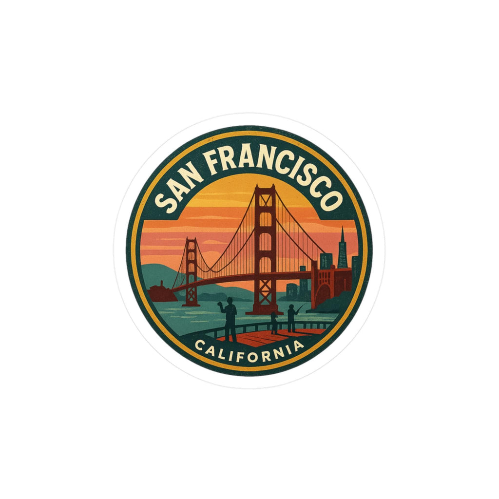 San Francisco Sticker: Waterproof Vinyl Decal for Laptop, Phone, Tumbler