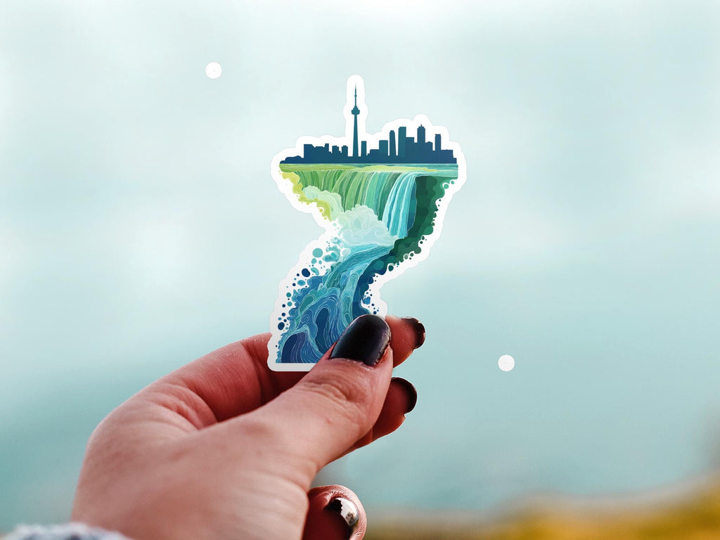 Toronto Niagara Sticker: Canada Waterproof Vinyl Decal for Laptop, Tumbler