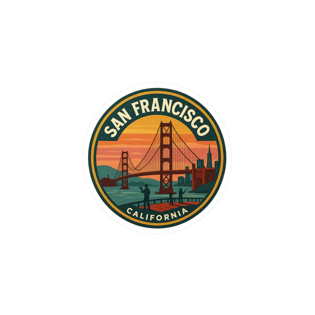 San Francisco Sticker: Waterproof Vinyl Decal for Laptop, Phone, Tumbler