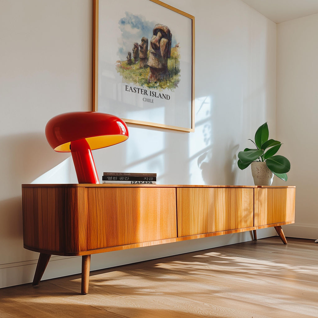 Easter Island Chile Watercolor Wall Art Print, Custom Travel Poster, World Locations Keepsake Gift