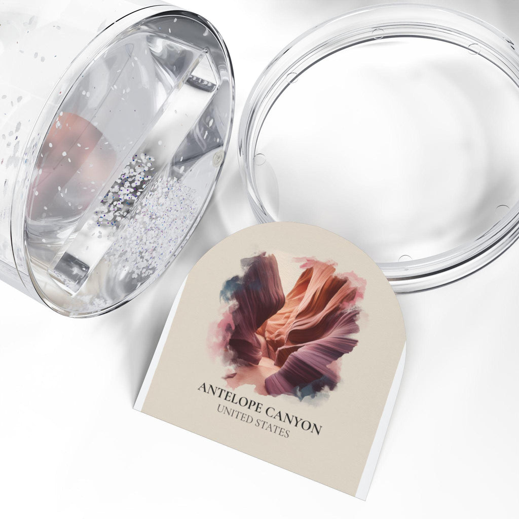 Antelope Canyon United States Snow Globe, Personalized Watercolor, Custom Travel Souvenir Keepsake City Dome