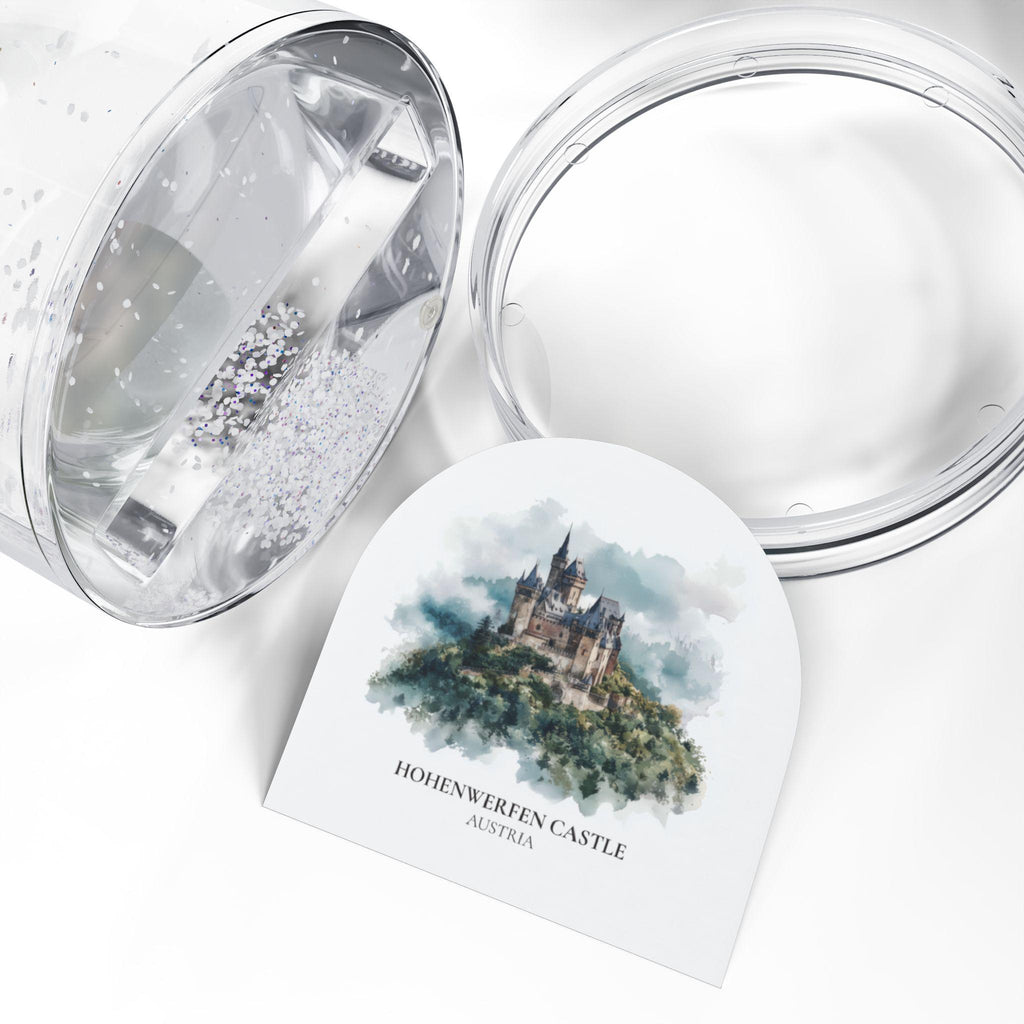 Hohenzollern Castle Germany Snow Globe, Personalized Watercolor, Custom Travel Souvenir Keepsake City Dome
