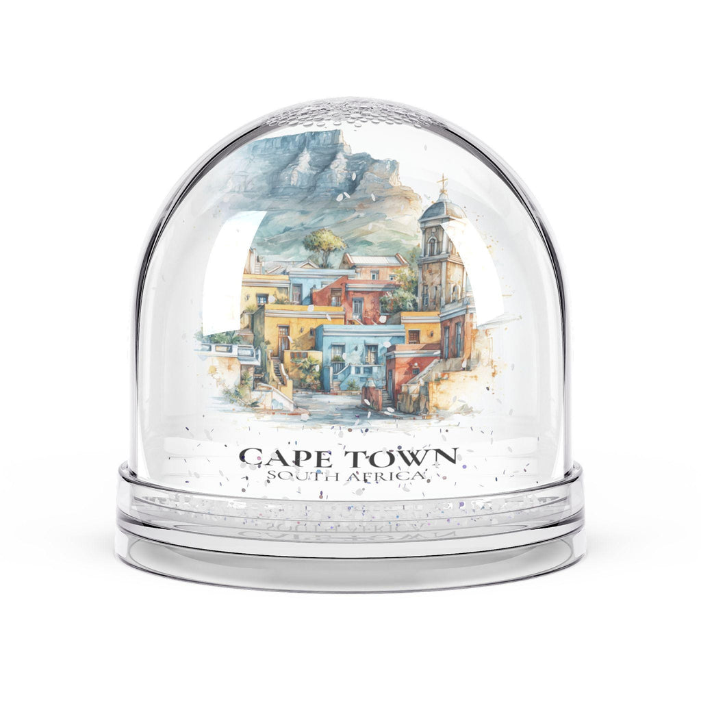 Cape Town Snow Globe South Africa, Personalized Watercolor, Custom Travel Souvenir Keepsake City Dome