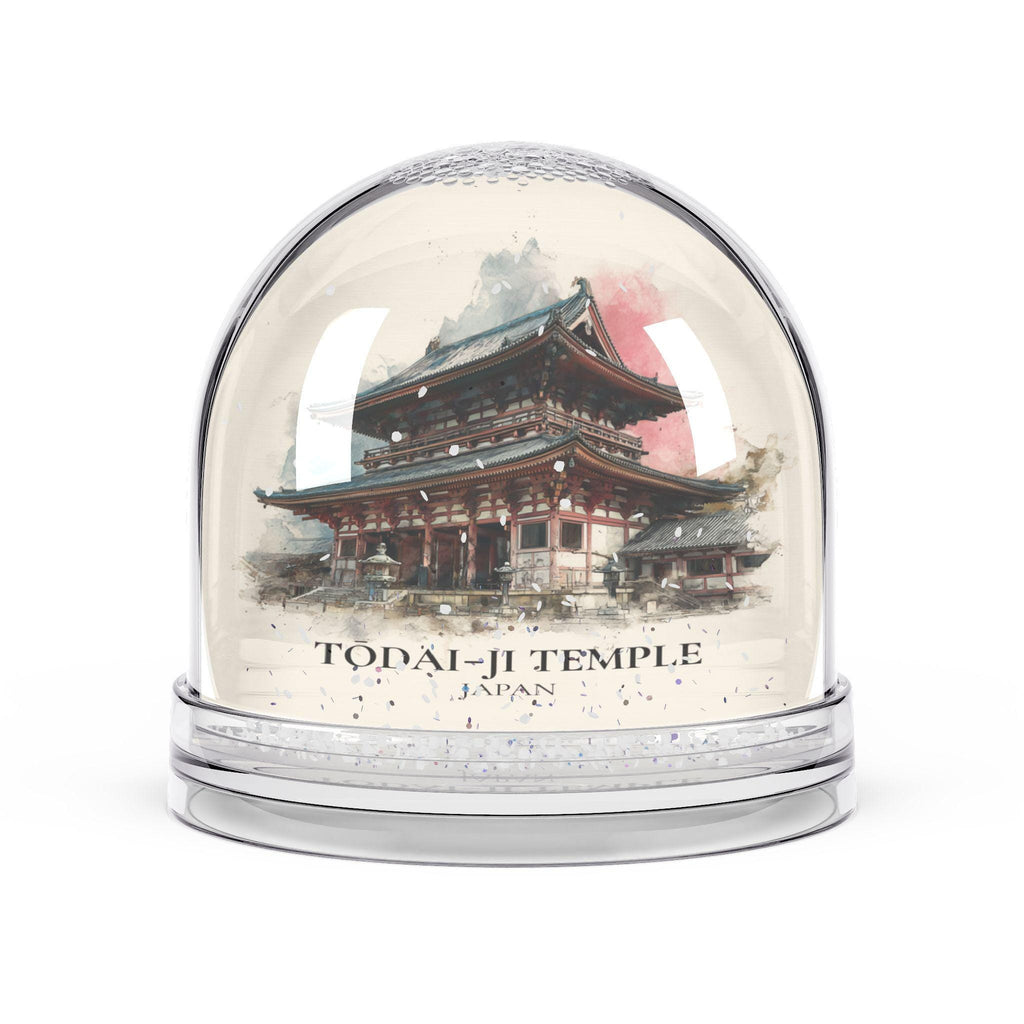 Todai-ji Temple Japan Snow Globe, Personalized Watercolor, Custom Travel Souvenir Keepsake City Dome