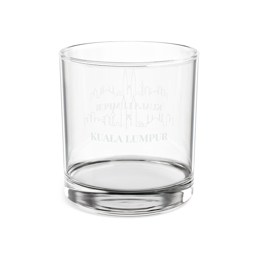 Engraved KUALA LUMPUR Whiskey Glass, Personalized Dad Rocks Glass, Custom Etched Skyline Gift Souvenir