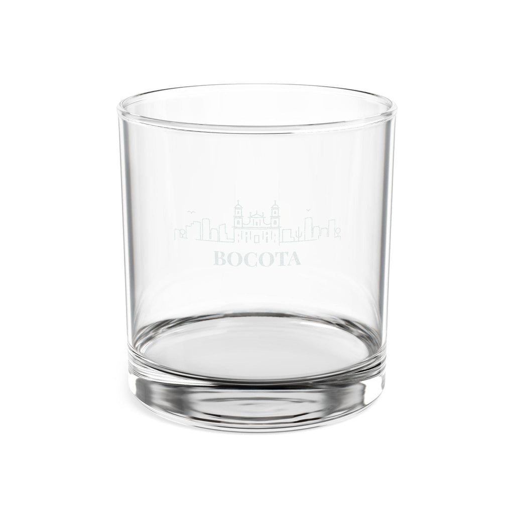 Engraved BOCOTA Whiskey Glass, Personalized Dad Rocks Glass, Custom Etched Skyline Gift Souvenir