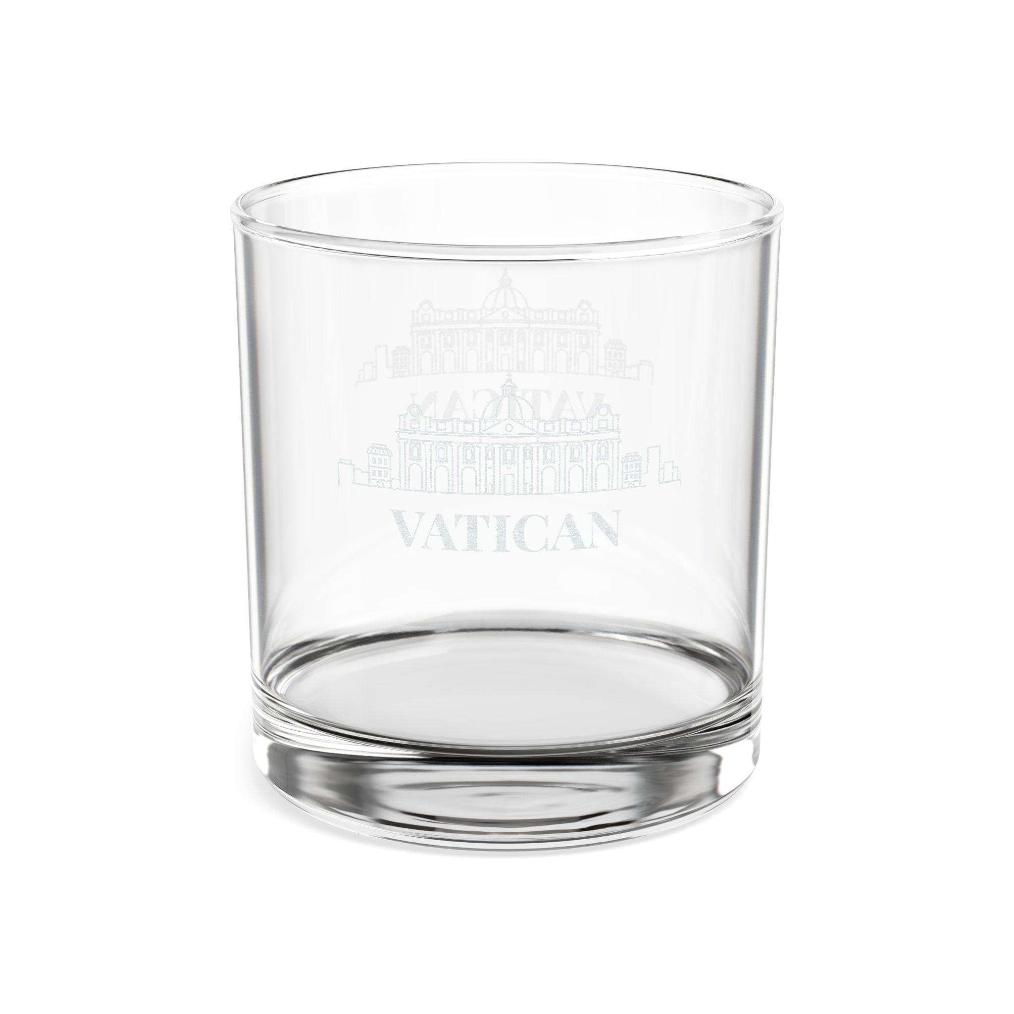 Engraved VATICAN Whiskey Glass, Personalized Dad Rocks Glass, Custom Etched Skyline Gift Souvenir