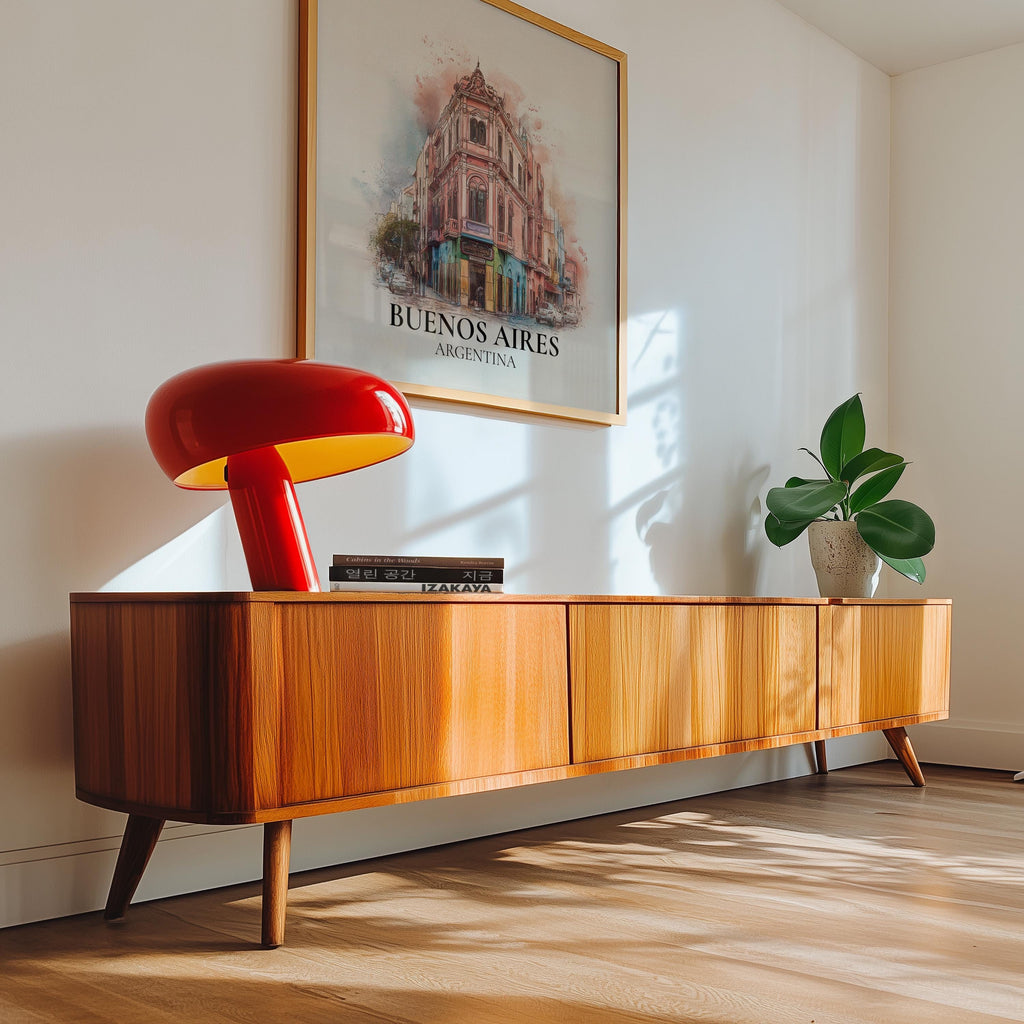 Buenos Aires Argentina Watercolor Wall Art Print, Custom Travel Poster, World Locations Keepsake Gift