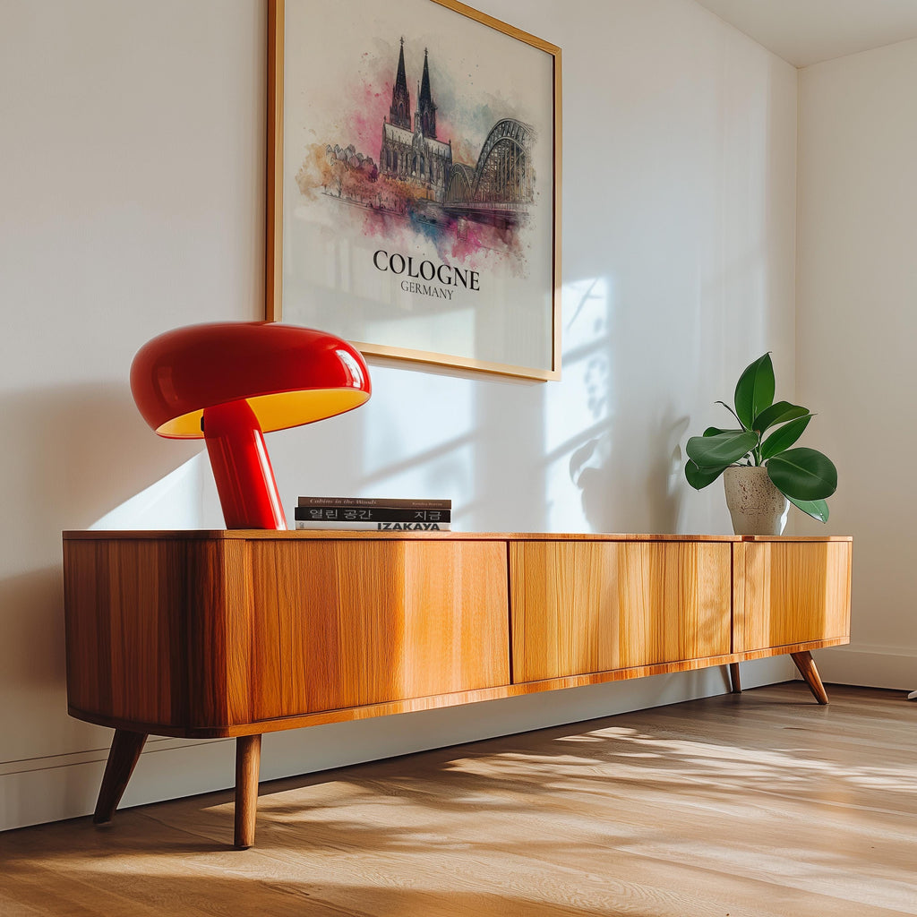 Cologne Germany Watercolor Wall Art Print, Custom Travel Poster, World Locations Keepsake Gift