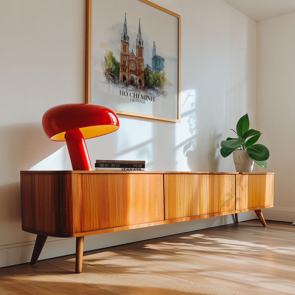 Ho Chi Minh City Vietnam Watercolor Wall Art Print, Custom Travel Poster, World Locations Keepsake Gift