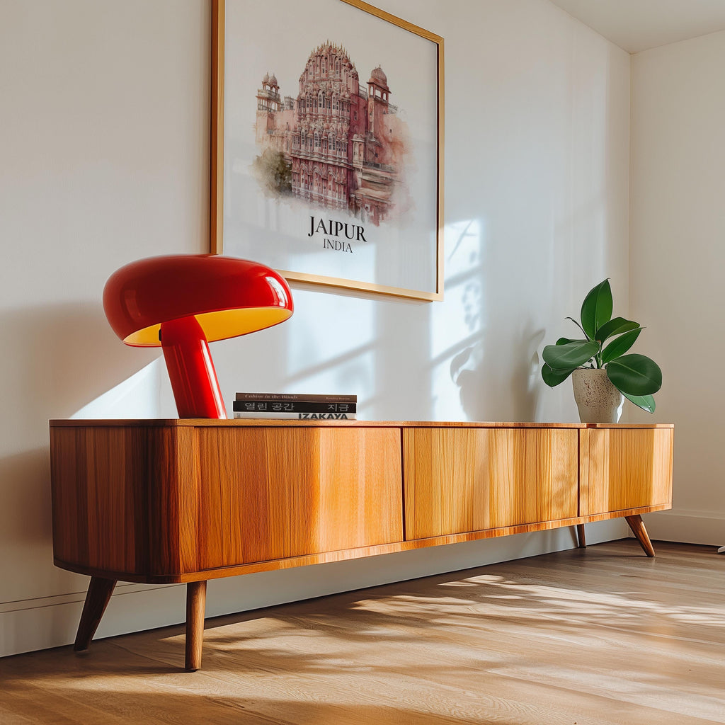 Jaipur India Watercolor Wall Art Print, Custom Travel Poster, World Locations Keepsake Gift