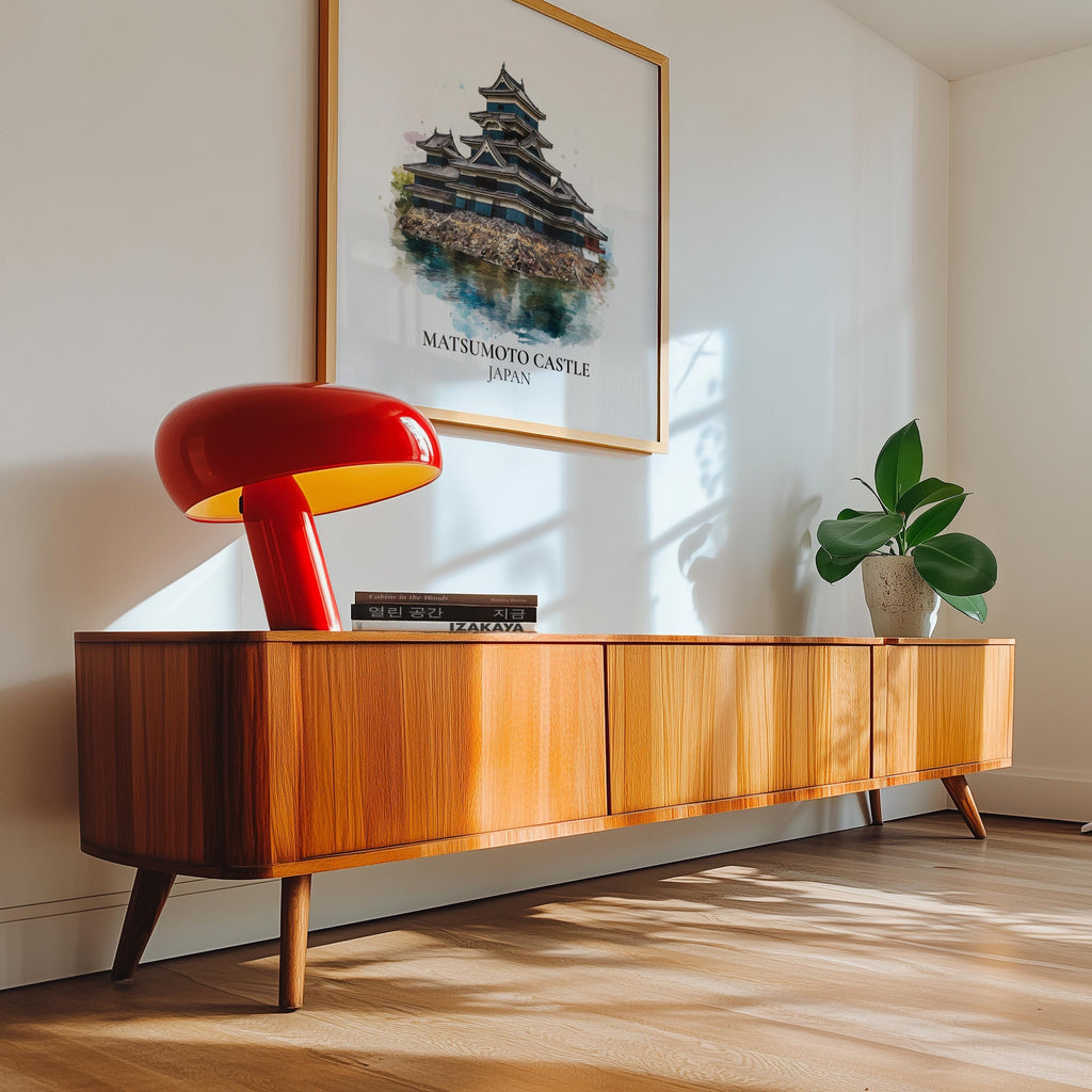 Matsumoto Castle Japan Watercolor Wall Art Print, Custom Travel Poster, World Locations Keepsake Gift