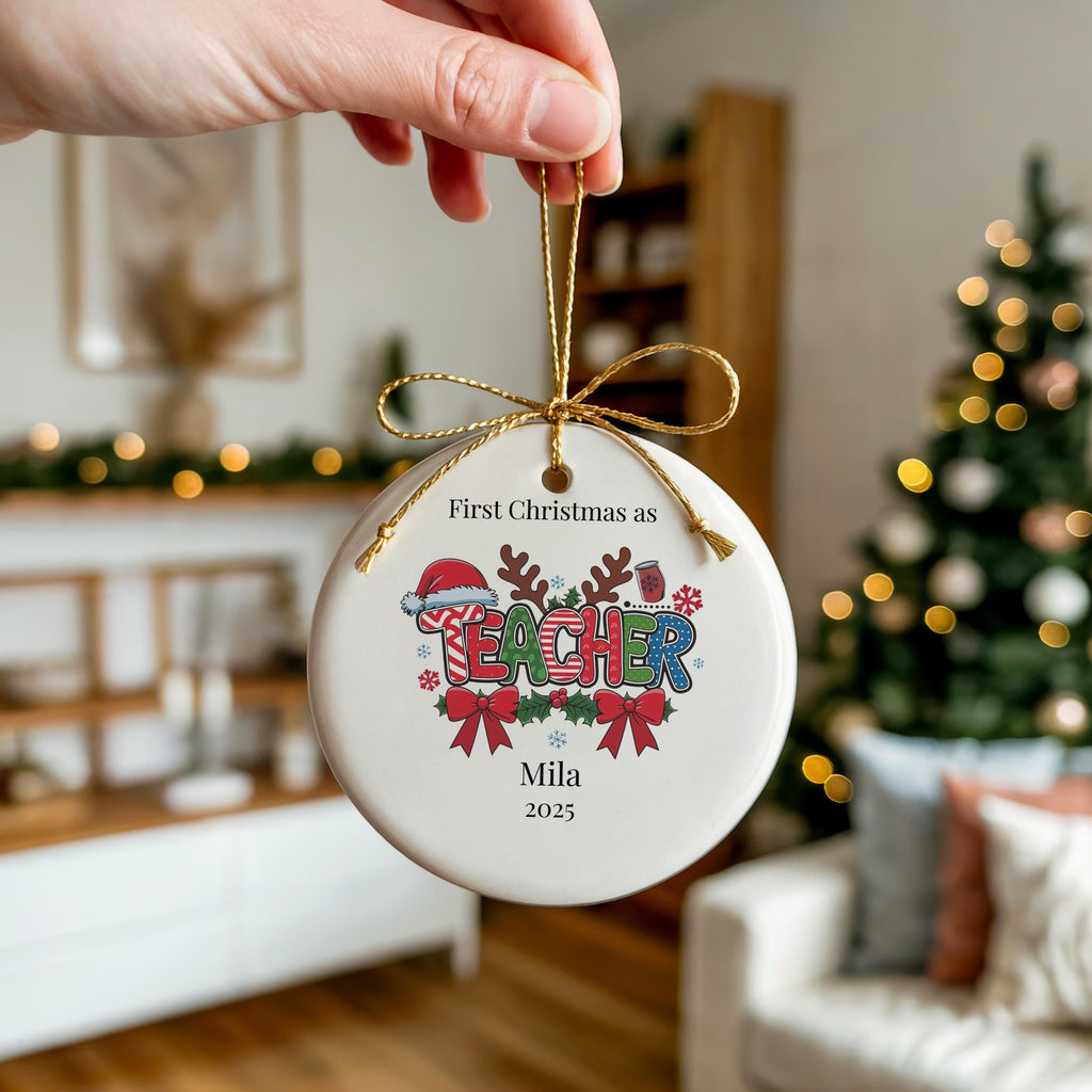 Personalized Nurse Ornament, Santa favorite nurse Custom Graduation Christmas Gift, Holiday Decoration Bauble